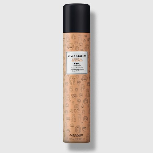 AlfaParf Milano Style Stories Original Hairspray Stiprios fiksacijos plaukų lakas 300ml