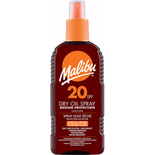 Malibu Dry Oil Spray With SPF20 Apsauginis įdegio aliejus 200ml