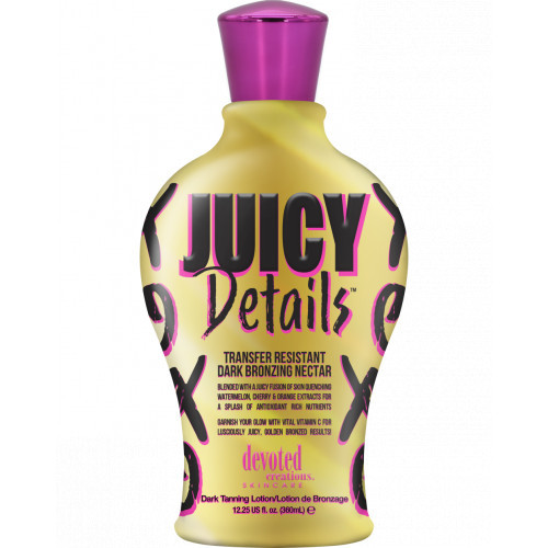 Devoted Creations Juicy Details Dark Tanning Lotion Įdegį skatinantis losjonas 360ml