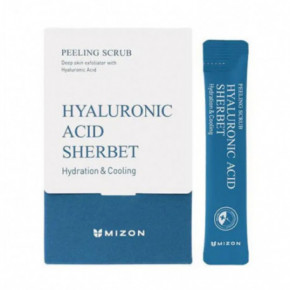 Mizon Hyaluronic Acid Sherbet Peeling Scrub Sejas skrubis ar hialuronskābi 40 x 5g