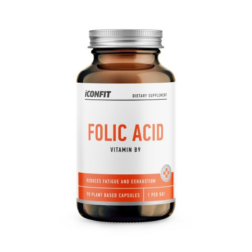 Iconfit Folic Acid Supplement Folio rūgštis 90 kapsulių