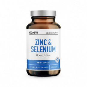 Iconfit Zinc & Selenium Supplement Cinkas ir selenas maisto papildas 90 kapsulių