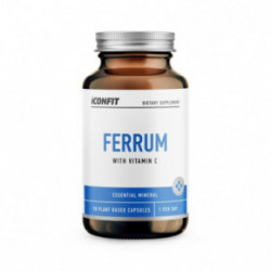 Iconfit Ferrum 20mg + Vitamin C 100mg Supplement Ferrum 20 mg + Vitaminas C 100 mg 90 kapsulių