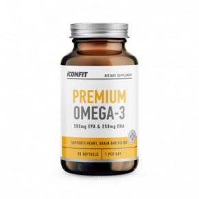Iconfit Premium Omega 3 Capsules Premium Omega 3 maisto papildas 90 kapsulių