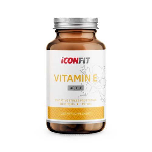 Iconfit Vitamin E 400IU Supplement Vitaminas E 90 kapsulių