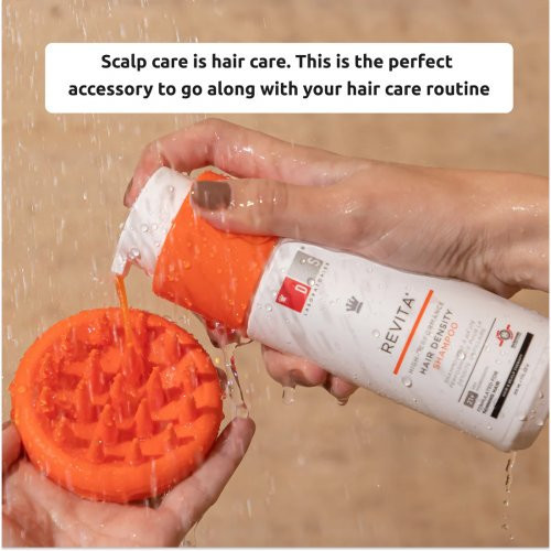 DS Laboratories Revitalizing Scalp Brush Galvos odą stimuliuotis šepetys Orange