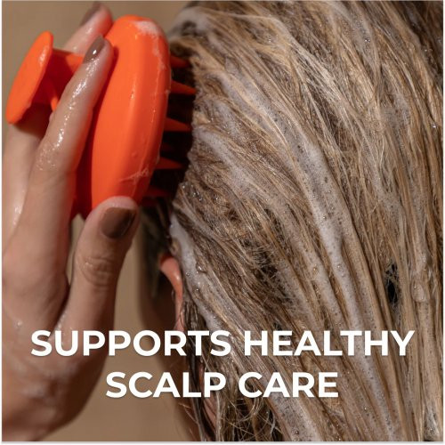 DS Laboratories Revitalizing Scalp Brush Galvos odą stimuliuotis šepetys Orange