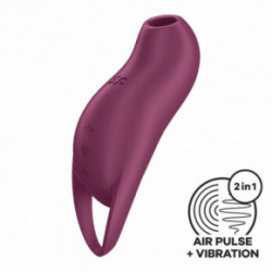 Satisfyer Pocket Pro 1 Double Air Pulse Vibrator Klitorio stimuliatorius Blue