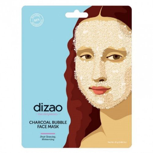 Dizao Charcoal Bubble Face Mask Putojanti veido kaukė deguonimi ir aktyvinta anglimi