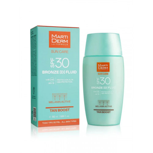 MartiDerm Bronze D Fluid SPF30 Fluidinis veido kremas nuo saulės 50ml