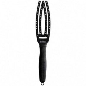 Olivia Garden Fingerbrush Curved & Vented Paddle Brush Kõver läbipaistev juuksehari Small
