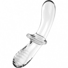 Satisfyer Double Crystal Universaalne vibraator Transparent