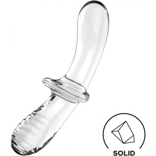 Satisfyer Double Crystal Universalus vibratorius Transparent