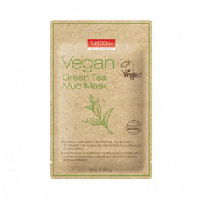 Purederm Vegan Green Tea Mud Mask Puhastav mudamask näole rohelise tee ekstraktiga 15g