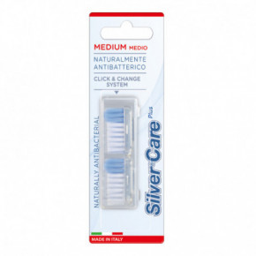 Norwex Adult Silver Care Toothbrush Refills Dantų šepetėlio atsarginės galvutės : Tipas - Medium, Talpa - 2 vnt.