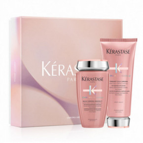 Kérastase Chroma Absolu Gift Set Drėkinamasis, apsauginis dažytų plaukų rinkinys 250ml+200ml