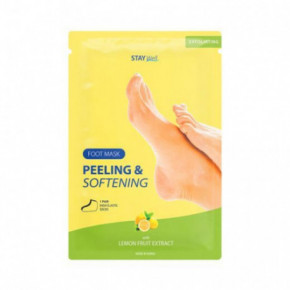 STAY WELL Peeling & Softening Foot Mask Lemon 1 Paire