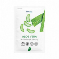 STAY WELL Climate Neutral Moisturizing & Relaxing Sheet Mask - Aloe Drėkinanti ir atpalaiduojanti veido kaukė 1 vnt.