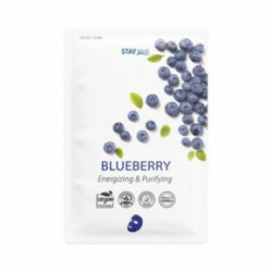 STAY WELL Climate Neutral Energizing & Purifying Sheet Mask - Blueberry Energizuojanti ir valanti veido kaukė 1vnt.