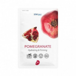 STAY WELL Climate Neutral Nourishing & Brightening Sheet Mask Pomegranate Maitinanti ir šviesinanti veido kaukė 1vnt.