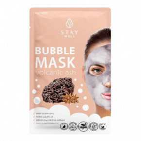 STAY WELL Deep Cleansing Bubble Mask Volcanic Dziļi attīroša, noskalojama sejas maska 1gab.