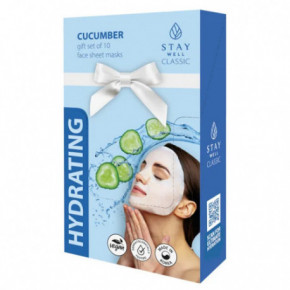 STAY WELL Classic Mask Hydrating Cucumber Drėkinanti veido kaukė 10x22g