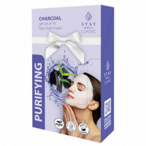 STAY WELL Classic Mask Purifying Charcoal Valomoji veido kaukė 10x22g
