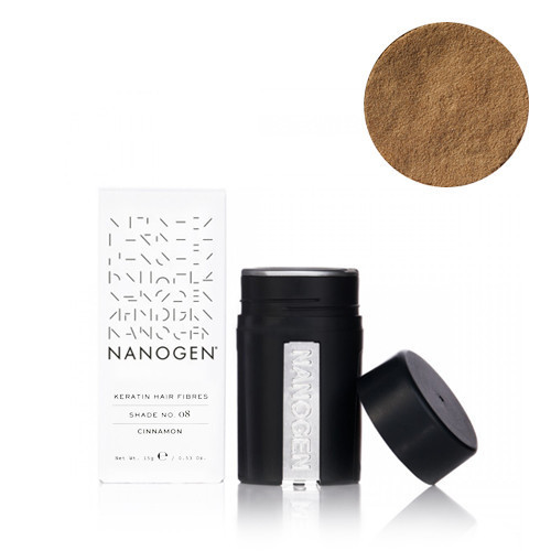 Nanogen Keratin Hair Fibres Cinnamon Šviesiai ruda plaukų pudra - skaidulos 30g