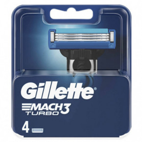 Gillette Mach 3 Turbo Cartridges Skuvekļa galviņas 4 vnt.