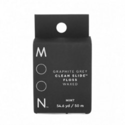 Moon Oral Care Graphite Grey Clean Slide Floss Tarpdančių siūlas 50m