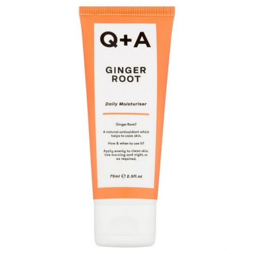 Q+A Ginger Root Daily Moisturiser Kasdienis drėkinamasis kremas 75ml