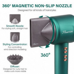 Fluarion Hurricane Hair Dryer Plaukų džiovintuvas Green