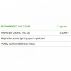 Ecosh Vitamin D3 4000IU Vitaminas D3 90 kapsulių