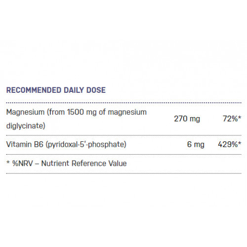 Ecosh Magnesium Maisto papildas Bioaktyvus Magnis su vitaminais C ir B6 90 kapsulių