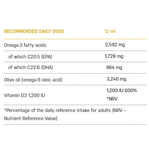 Ecosh OMEGA-3 Žuvų taukai citrinos skonio su Camelina sativa aliejumi 150ml