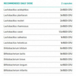 Ecosh Ecobiotic Lactic Acid Bacteria Pieno rūgšties bakterijos 40 kapsulių