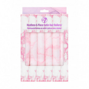 W7 Cosmetics Heatless 6-Piece Satin Hair Rollers Satīna matu ruļļi 6 gab.