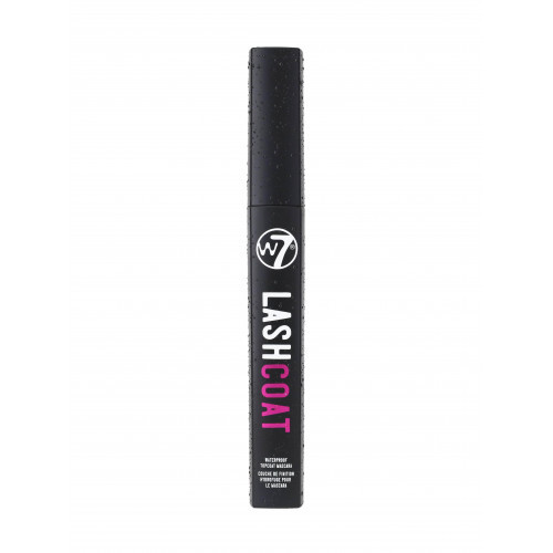 W7 Cosmetics Lash Coat Waterproof Topcoat Mascara Vandeniui atsparus blakstienų tušas 4.5ml