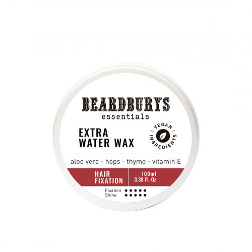 Beardburys Essentials Extra Water Wax Stiprios fikscijos vaškas 100ml