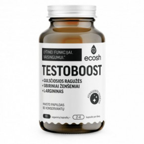 Ecosh Testoboost Maisto papildas vyrų reprodukcinei sistemai 90 kapsulių