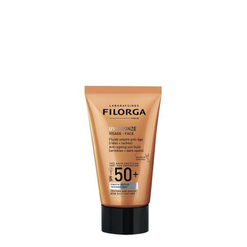 Filorga UV Bronze Face Anti - Ageing Sun Fluid SPF 50+ Apsauginis veido kremas nuo saulės 40ml