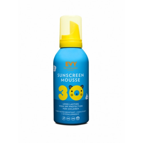 EVY Technology Sunscreen Mousse for Children SPF30 Putos apsaugai nuo saulės vaikams 150ml