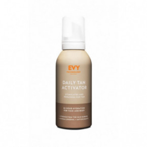 EVY Technology Daily Tan Activator Ķermeņa un sejas putas, lai sagatavotu ādu iedeguma iegūšanai 150ml