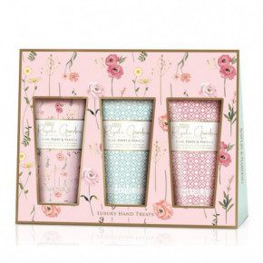 Baylis & Harding Royale Garden Rose, Poppy & Vanilla Luxury Hand Treats Gift Set Kätekreemide komplekt 3x50ml