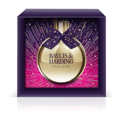 Baylis & Harding Festive Bauble Bath & Shower Bubbles Gift Laukinių figų ir granatų aromato vonios putos 250ml