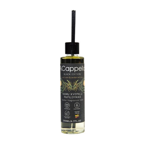 Acappella Black Edition Vetiver & Cedarwood Refill Namų kvepalų papildymas 500ml