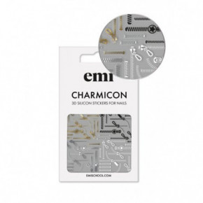 E.Mi Charmicon Silicone Stickers Lipdukai nagams #170 Zipper