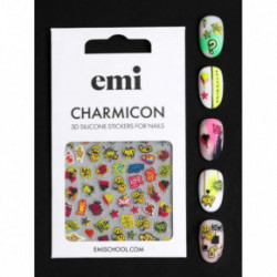 E.Mi Charmicon Silicone Stickers Lipdukai nagams #170 Zipper