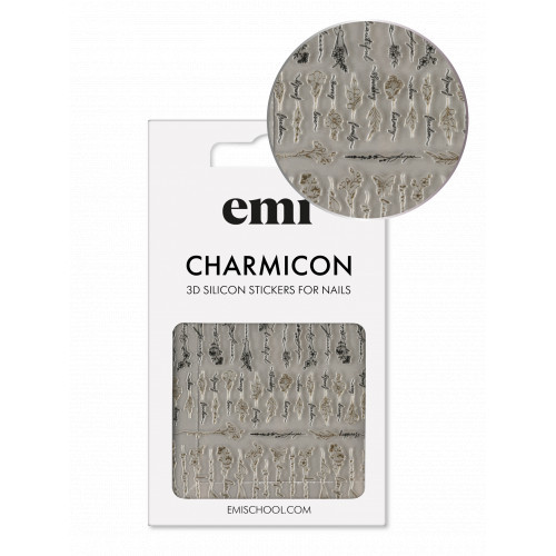 E.Mi Charmicon Silicone Stickers Lipdukai nagams #170 Zipper