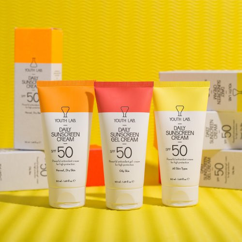 Youth Lab. Daily Sunscreen Cream SPF50 Kasdienis apsauginis veido kremas nuo saulės 50ml